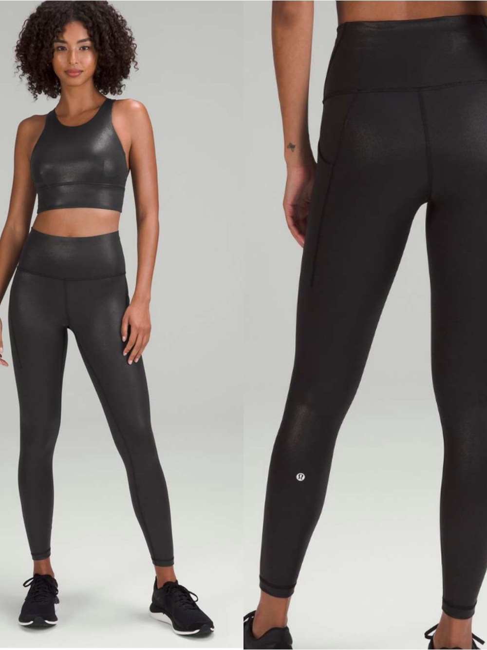 Lululemon Wunder Train High-Rise Tight Pockets 25" *Foil Radiate Foil size 8